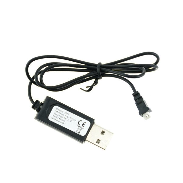 031 USB-Ladekabel | 3,7V | 250mAh | Eckiger Stecker (mittel) 1.25 PH | U839, X1 Nano