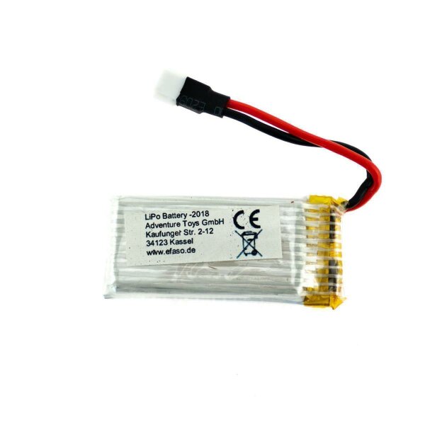 057 Akku 3,7V / 450mAh / Li-Po / weißer flacher Stecker / U27 U941