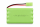Akku 9,6V / 0700mAh / Ni-Mh / Mini Tamiya Stecker / flach / Polung rot eckig schwarz rund