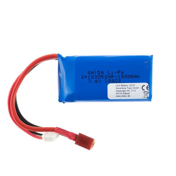 094 Akku 7,4V / 1500 mAh / Li-Po / Deans Stecker / A959-B, A969-B, A979-B, 144001