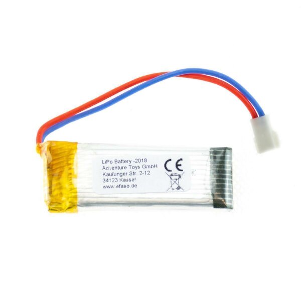 036 Akku 3,7V / 350mAh / Li-Po / weißer flacher Stecker / X3