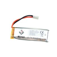 065 Akku 3,7V / 450mAh / Li-Po / weißer flacher...