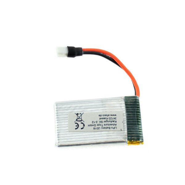 101 Akku 3,7V / 600mAh / Li-Po / weißer flacher Stecker / X5C