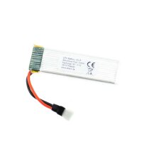 056 Akku 3,7V / 500mAh / Li-Po / weißer flacher...