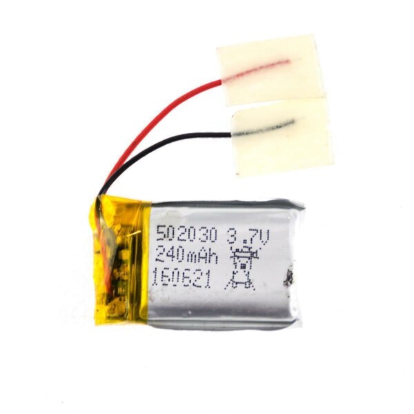 038 Akku 3,7V / 240mAh / Li-Po / ohne Stecker / Mini Helikopter / dickerer Akku