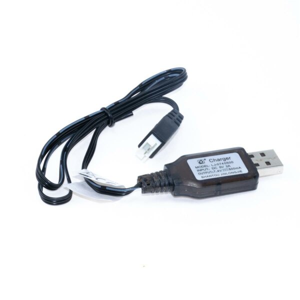 efaso USB-Ladekabel 7,4V 800mAh kompatibel mit 7,4 Volt Lipo Akkus mit Balancer Stecker