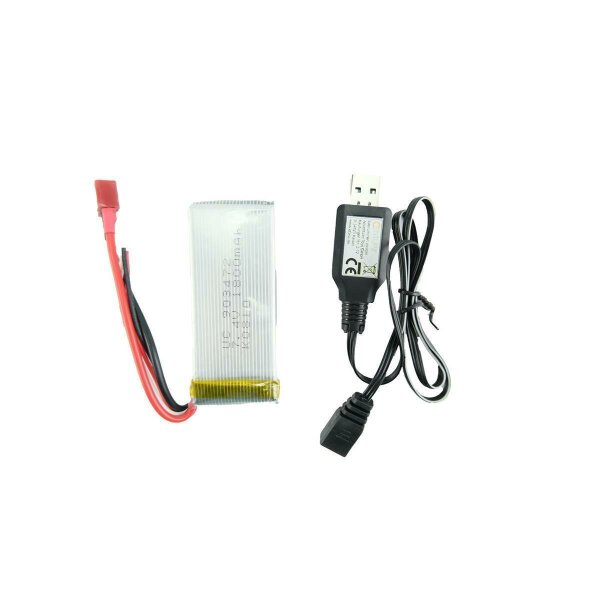 Akku 7,4V / 1800mAh / Li-Po / Deans Stecker / L959-P-01 L202 + USB-Ladekabel kompatibel mit 7,4V Akkus