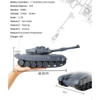 99802 RC Panzer T-90 Panzer 1:28 Battle Tank mit...