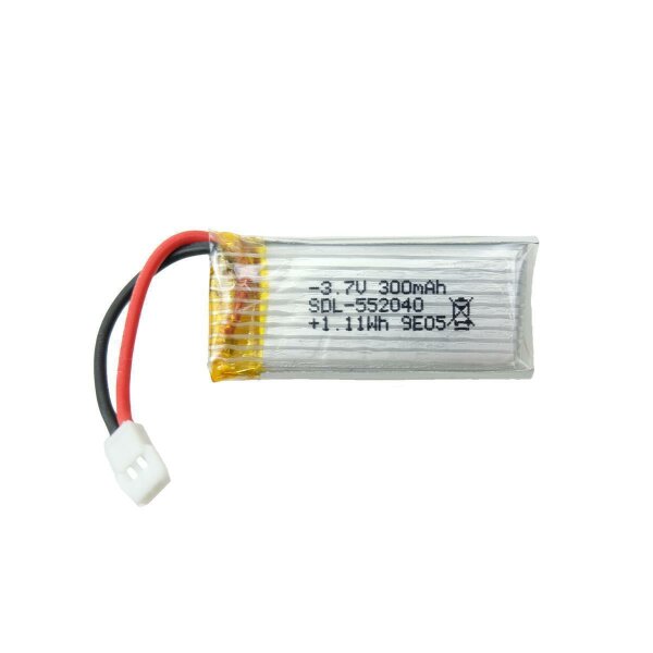 012 Akku 3,7V / 300mAh / Li-Po / kleiner weißer Stecker