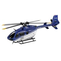 efaso RC Helikopter EC-135 Rettungs Hubschrauber, Rotorkopf aus Metall, ferngesteuert, Flybarless Sechs-Achsen Gyroscope - Autostart/-Landung und LED Beleuchtung 4-Kanal RC Hubschrauber RTF 2,4GHz
