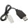 USB-Ladekabel | 9,6V | 250mAh |  kompatibel mit Tamiya Stecker | L6.2-2p Stecker/für NI-MH Akkus Batterien