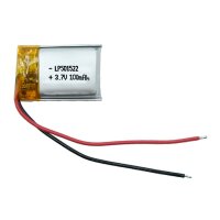 Akku 3,7V / 100mAh / Li-Po / ohne Stecker / S107G