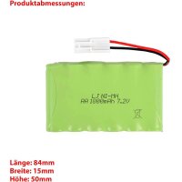 Akku 7,2V  1200 mAh  NIMH  Tamiya Stecker für RC...