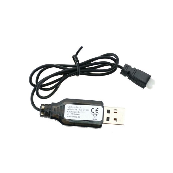 003 USB-Ladekabel | 3,7V | 600mAh | weißer flacher Stecker | Hubsan H107, H107L, H107C, Syma X5, X5C