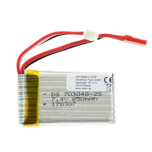 007 Akku 7,4V / 850 mAh / Li-Po / JST Stecker / U829 / V912 / V915