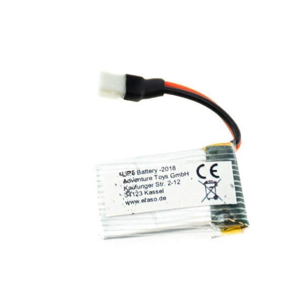 076 Akku 3,7V / 300mAh / Li-Po / weißer flacher Stecker / Hubsan H107 H107L