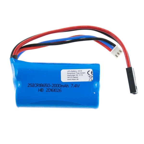 121 Akku 7,4V / 2000 mAh / Li-Po / 5600 Stecker / F49, T640C