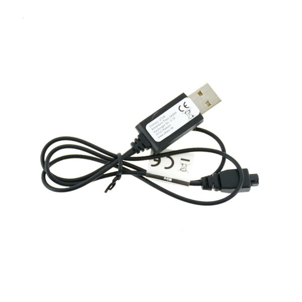 USB-Ladekabel | 3,7V | 250mAh | Eckiger Stecker (schwarz) | Nano Quad, H111